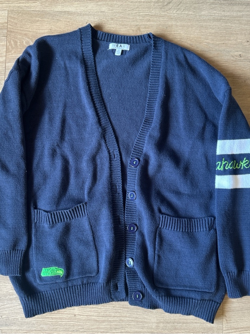 WEAR by Erin Andrew’s NFL Seattle Seahawks Vintage Cardigan